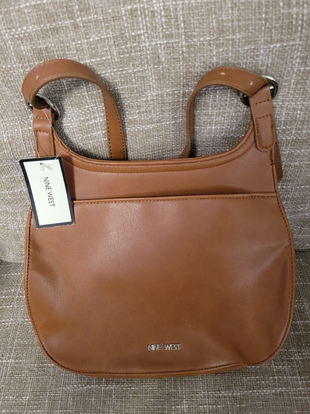 Nine West Women's Tan Leather Shoulder Bag